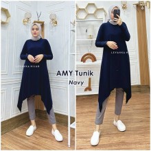 AMY-001 Baju Atasan Tunik Jersey Korea